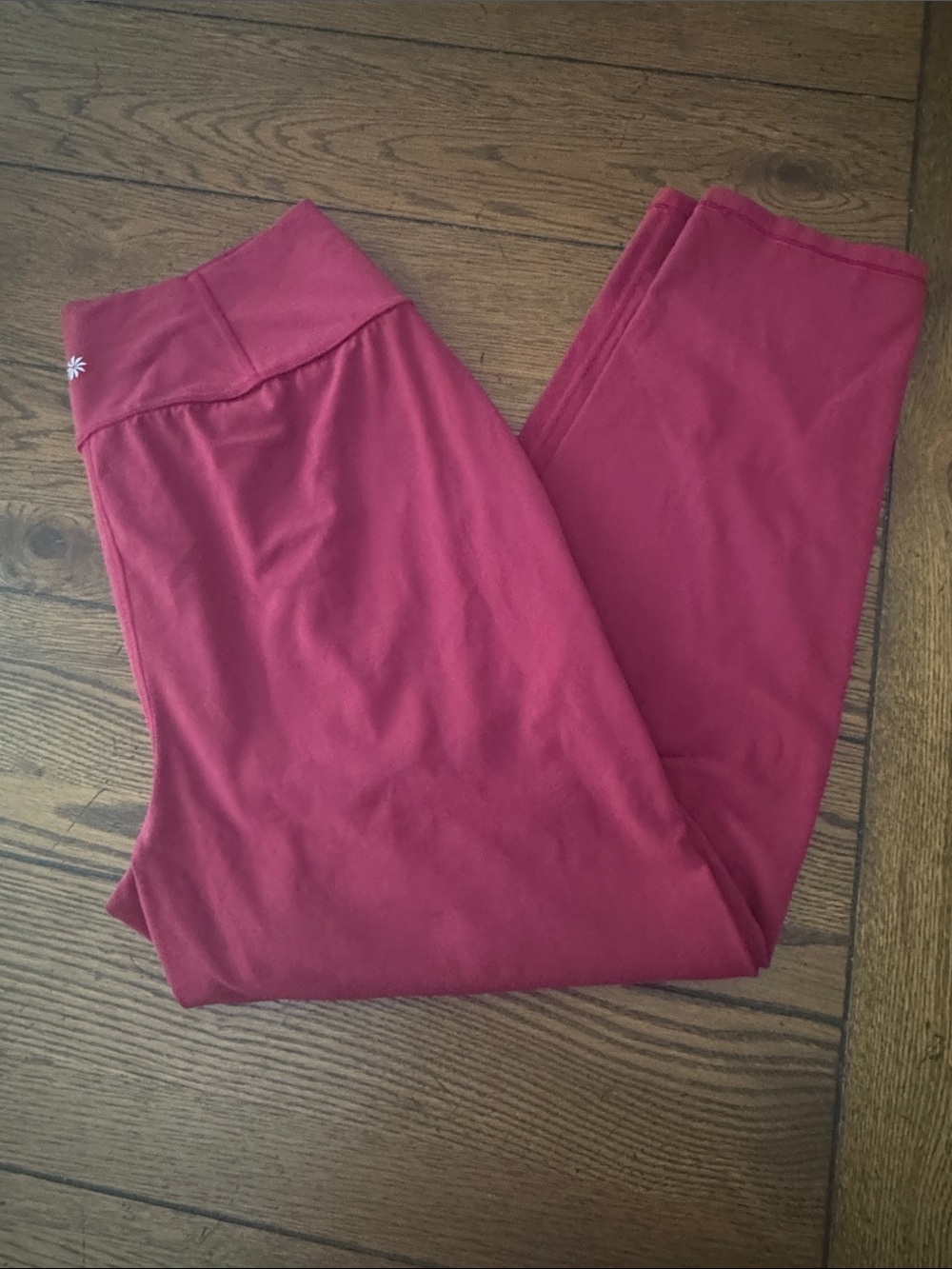 Athleta High-Waist Wide-Leg Track Pants Jocgers - Raspberry, like new, M